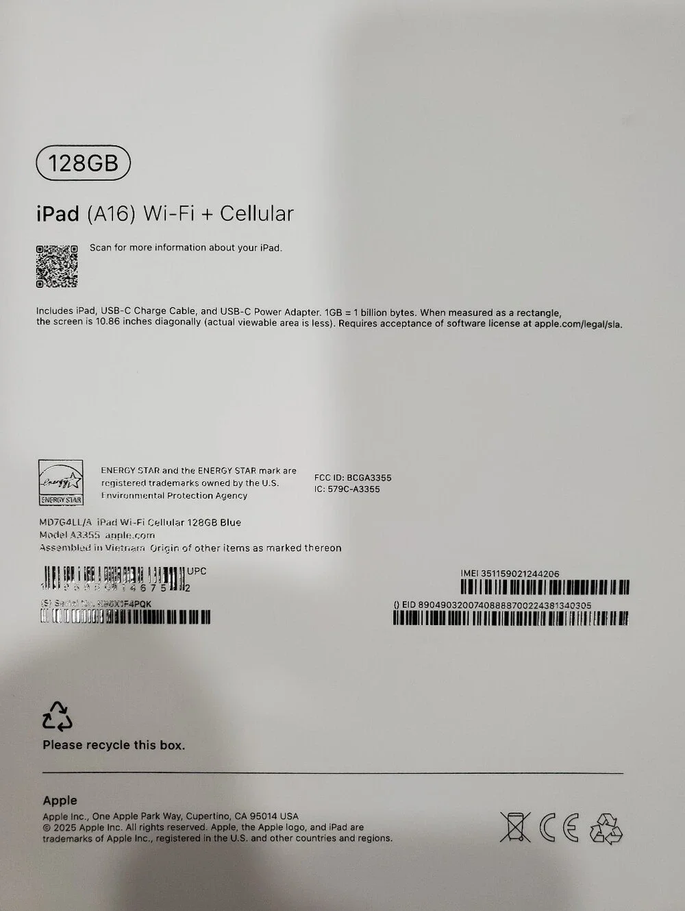 Apple this listing